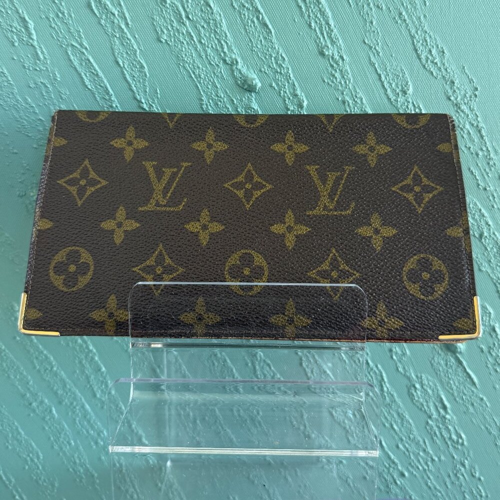 Vintage Louis Vuitton Monogram Brown Long Wallet